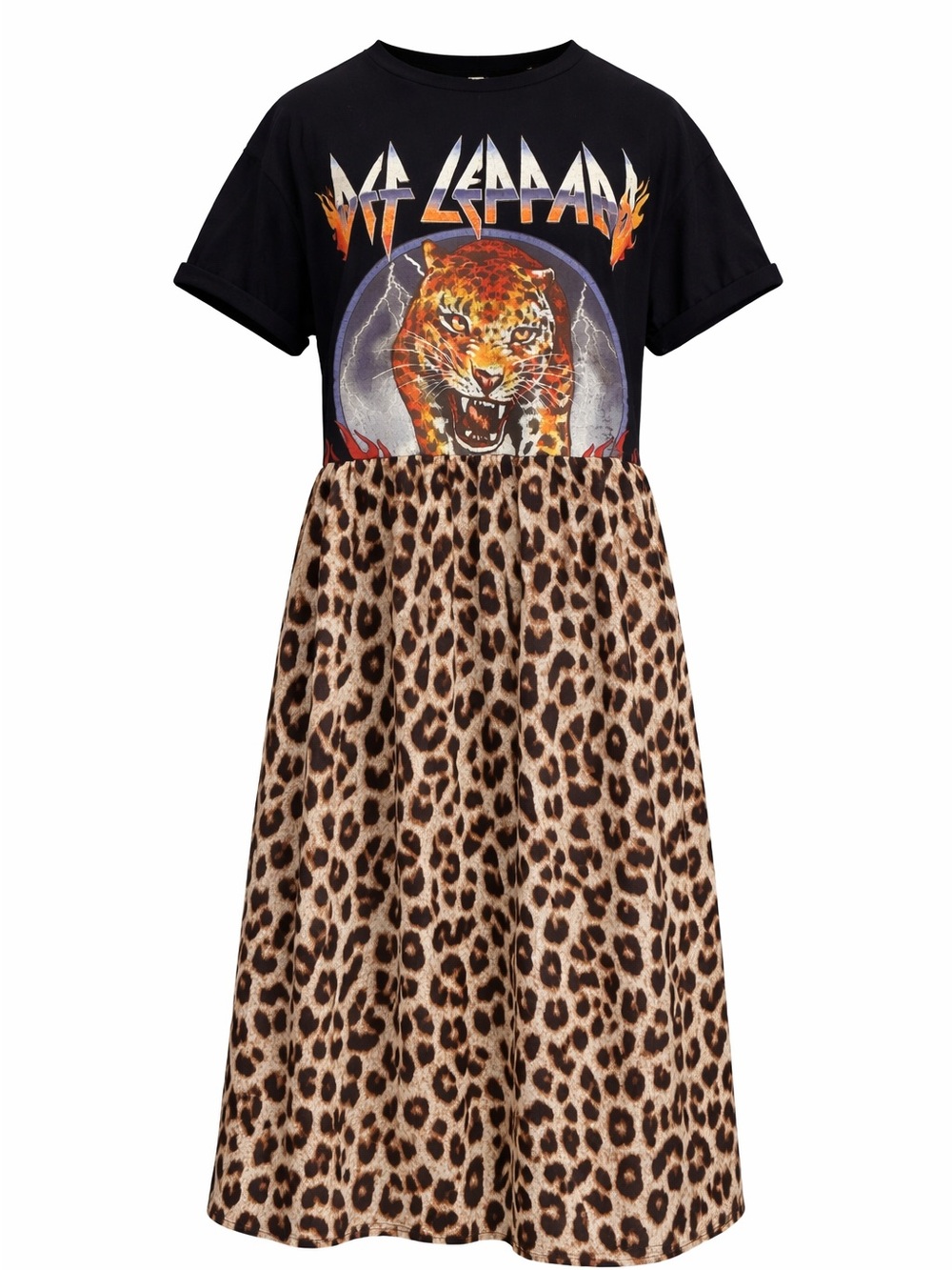 Def Leppard Edition Band tee to midi! Rad dress. Pockets 🎸The Remix Collection 🥁